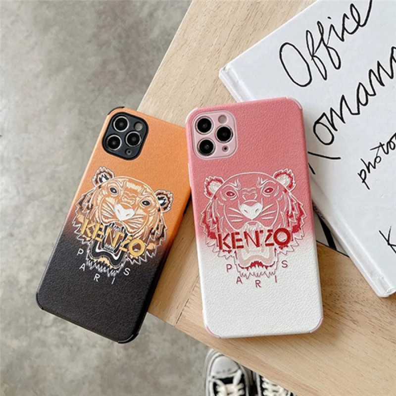 KENZO/ケンゾー ブランド  iphone 13/13 pro/13 pro max/13 miniケース お洒落 虎頭柄 四角保護 ジャケット型 アイフォン13/12/11/x/xs/xr/8/7カバー ファッション メンズ レディーズ