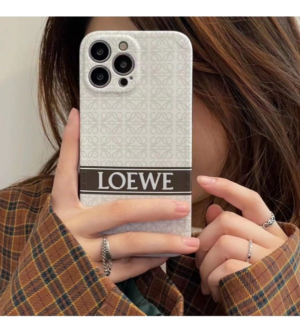 LOEWE/ロエベ ブランド  Iphone13/13 pro/13 pro maxケース かわいい ジャケット型 モノグラム 芸能人愛用 アイフォン13/12/11/x/xs/xrカバー 四角保護 メンズ レディーズ