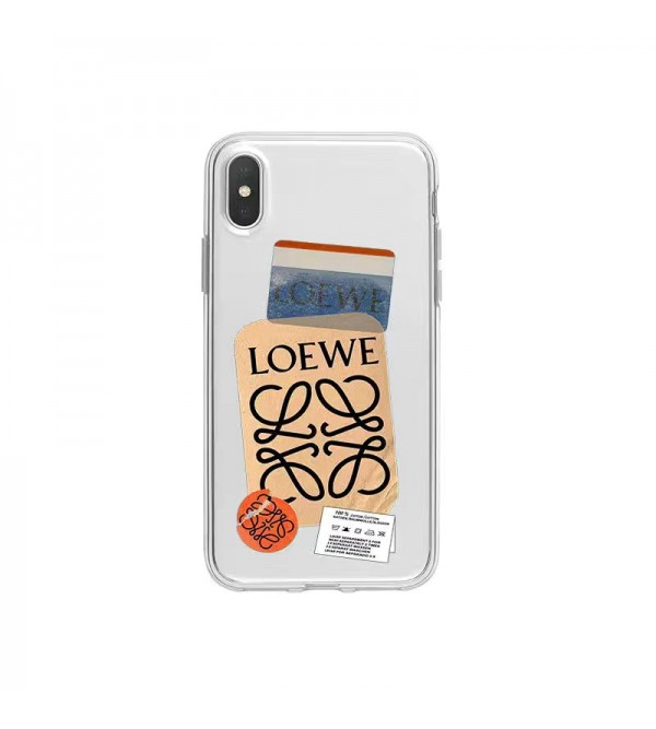 LOEWE ブランド ロエベ Iphone se 第3世代/13 mini/13 Pro Maxケース クリア ジャケット型 アイフォンSE3/13/13プロ/13ミニ/12/11/x/8/7カバー激安モノグラム 経典 芸能人愛用 メンズ レディース