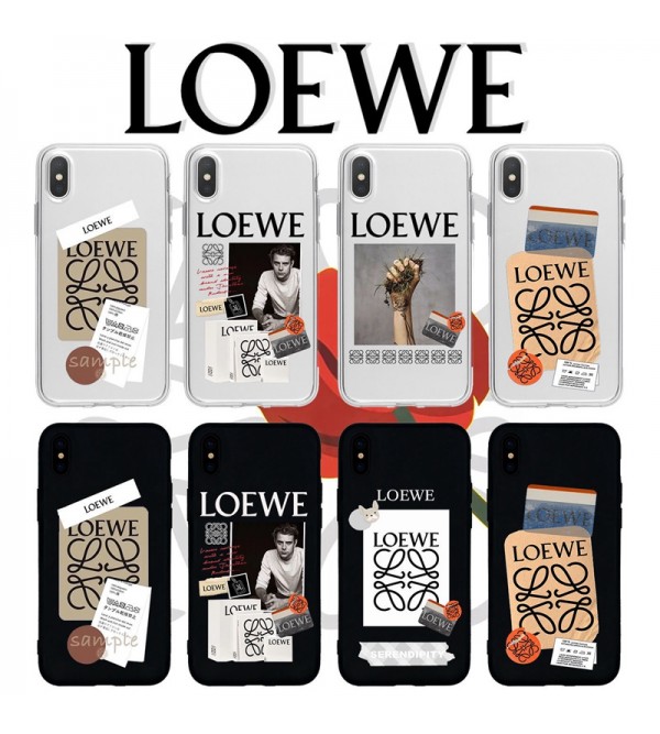 LOEWE ブランド ロエベ Iphone se 第3世代/13 mini/13 Pro Maxケース クリア ジャケット型 アイフォンSE3/13/13プロ/13ミニ/12/11/x/8/7カバー激安モノグラム 経典 芸能人愛用 メンズ レディース