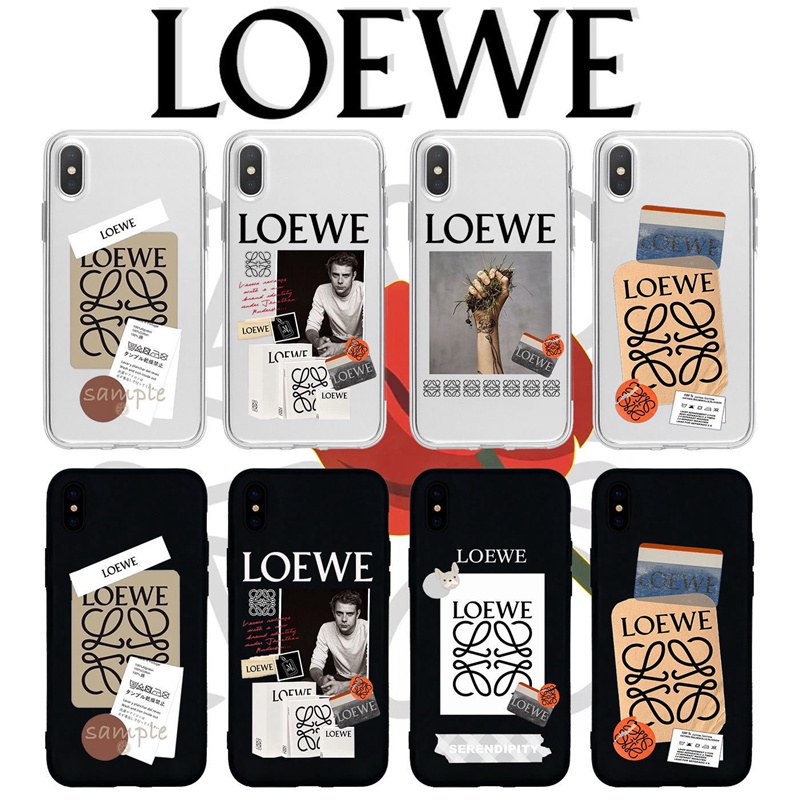 LOEWE ブランド ロエベ Iphone se 第3世代/13 mini/13 Pro Maxケース クリア ジャケット型 アイフォンSE3/13/13プロ/13ミニ/12/11/x/8/7カバー激安モノグラム 経典 芸能人愛用 メンズ レディース