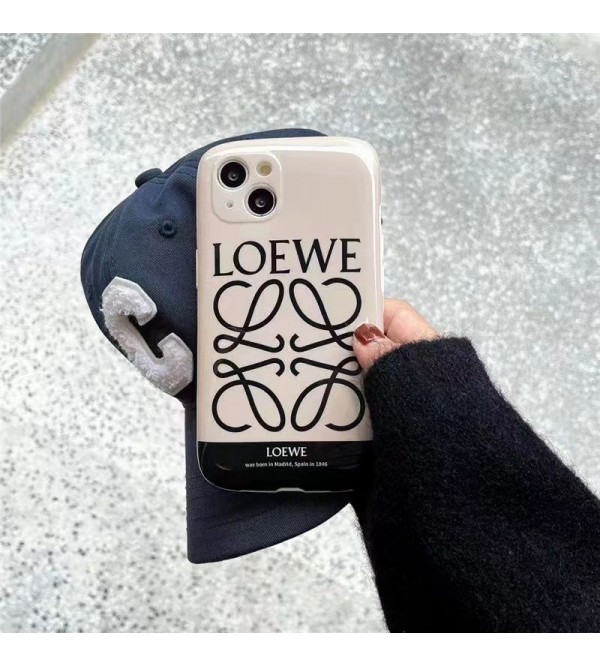 Loewe ロエベ ハイブランド iphone 14/14 pro/14 pro maxケース かわいい ア カガミ 化粧 きらきら ジャケット型 手帳型 イフォン14/14プロ/14プロマックス/13/12/11カバー 大人気 レディース愛用