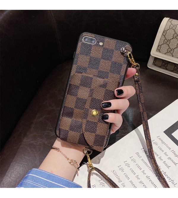 LV/ルイ·ヴィトン ブランド iphone 13/13 pro/13 pro max/13 pro maxケース お洒落 バッグ型 レザー アイフォン13/12/11ケース 小物収納 ストランプ付き 斜め掛け 大人気 男女兼用 