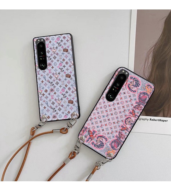 LV ルイヴィトン ブランド xperia 5 iv/1 iv/10 iv/Aceiii/1 iii/5 iii/10 iii/Ace iiケース 可愛い チェーン付き 斜め掛け エクスペリア1III/5III/10III/ACE2カバー モノグラム ジャケット型 iPhone 14/13 mini/14 pro/14 pro maxスマホケース メンズ レディーズ