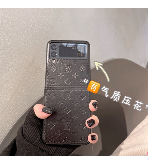 LV/ルイヴィトン ブランド Galaxy z flip 5/4/3/2/1ケース かわいい 折りたたむ 保護 ファッション セレブ愛用 激安 スマホケース モノグラム メンズ レディース