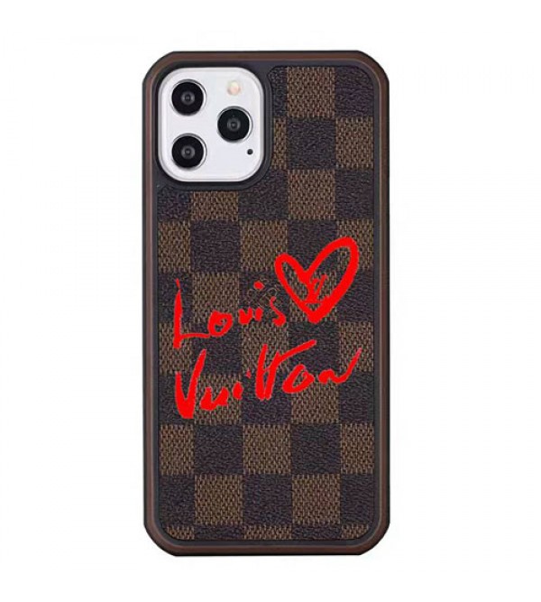 ルイヴィトン ハイブランド iphone 13/13 pro/13 pro max/13 miniケース 芸能人愛用 LV 格子 心柄 ジャケット型 モノグラム アイフォン13/12/11/X/XS/XR/8/7カバー 大人気 メンズ レディーズ