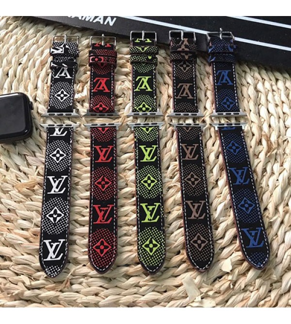 LV/ルイヴィトン ブランド アップル ウォッチ8/SE2/Ultraバンド 安い モノグラム柄 レザー製 Apple Watch 8/7/SE2/6/5/SE/4/3/2/1ベルト 腕時計ストラップ ファッション メンズ レデイース