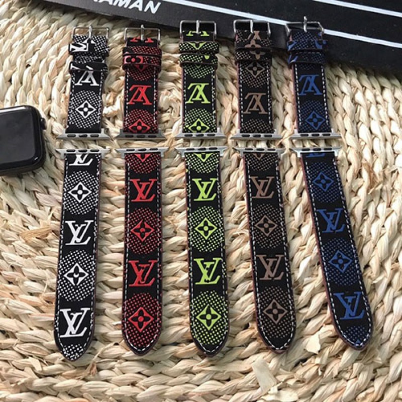 LV/ルイヴィトン ブランド アップル ウォッチ8/SE2/Ultraバンド 安い モノグラム柄 レザー製 Apple Watch 8/7/SE2/6/5/SE/4/3/2/1ベルト 腕時計ストラップ ファッション メンズ レデイース