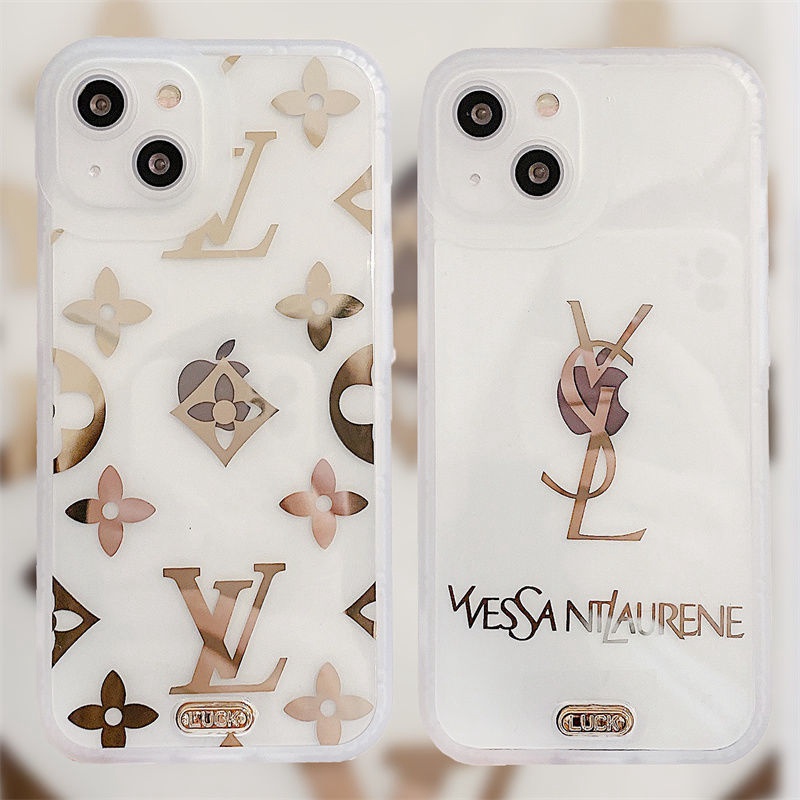 YSL/イヴ･サンローラン LV/ルイヴィトン ブランド  Iphone 13/13 Pro/13 Pro Maxケース クリア ジャケット型 メッキ 経典モノグラム アイフォン13/12/11/X/XS/XR/8+/7+カバー 激安 芸能人愛用 メンズ レディース