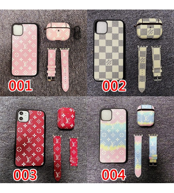 ルイヴィトン/LV ブランド iphone se3/13/13 pro/13 pro max/13 miniケース インスタ風  安い3点セット AirPods3/2/1/proケース 芸能人愛用 Apple Watch 7/6/se/5/4ハンド ベルト 大人気 メンズ レディーズ 