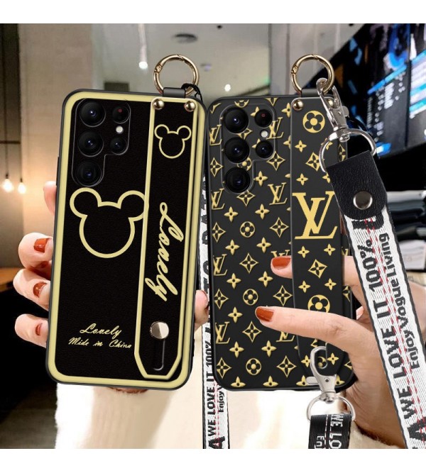 ルイヴィトン/LV ハイブランド iphone 13/13 pro/13 pro max/12/11ケース ハンドベルト付き モノグラム ディズニー ジャケット型 全機種対応 Galaxy S22/s22+/s22 ultra/note21カバー 斜め掛け Huawei p50/mate40スマホケース コピー メンズ レディーズ