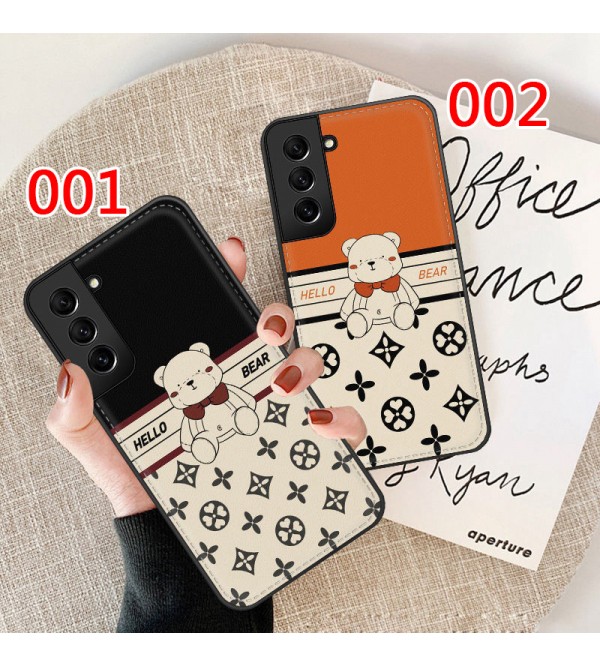 LV/ルイヴィトン ブランド Iphone14/14/14 Pro/14 Pro Max/se 第3世代/13/13 pro/13 pro maxケース 個性 熊柄 ジャケット型 全機種対応 Galaxy A53/A73/A33/S22/s22+/s22 ultra/note21ケース モノグラム Xperia 1/5/10 IV/pro-i/aceiiI/1iii/5iii/10iii/カバー ファッション メンズ レディーズ