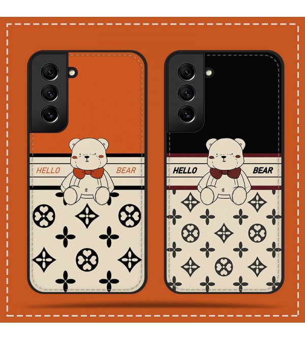 LV/ルイヴィトン ブランド Iphone14/14/14 Pro/14 Pro Max/se 第3世代/13/13 pro/13 pro maxケース 個性 熊柄 ジャケット型 全機種対応 Galaxy A53/A73/A33/S22/s22+/s22 ultra/note21ケース モノグラム Xperia 1/5/10 IV/pro-i/aceiiI/1iii/5iii/10iii/カバー ファッション メンズ レディーズ