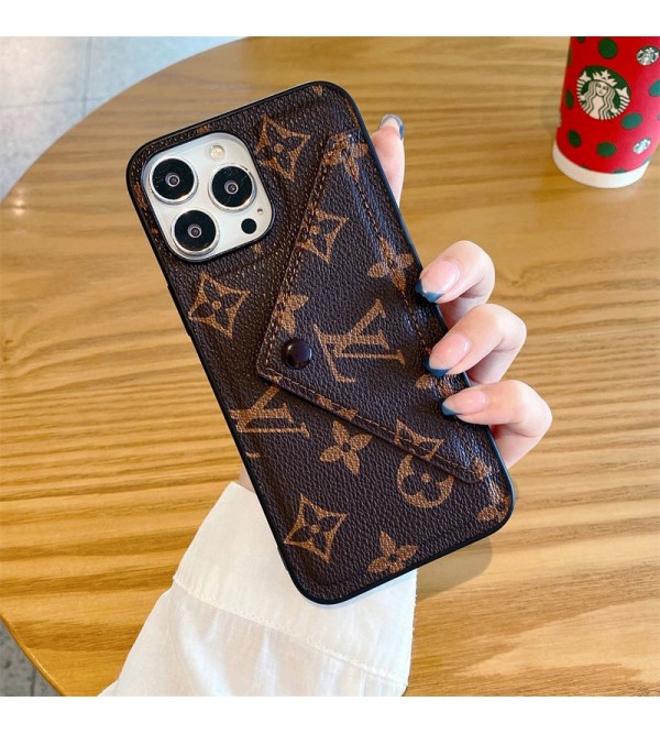 LV ルイヴィトン ブランド iphone 13/13 pro/13 pro maxケース かわいい 封筒型 カード収納 レザー製 アイフォン13/12/11/x/xr/xs/8+/7+カバー バッグ型 ファッション メンズ レディーズ