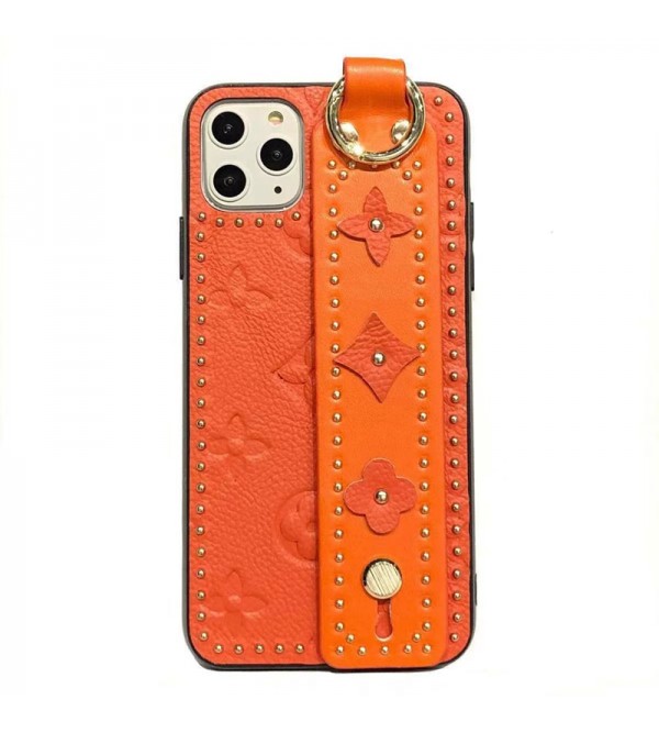 LV ブランド ルイヴィトン iphone14/14 pro/14 pro maxケース かわいい ハンドバンド付 リベット柄 リング付き ジャケット型 モノグラム スタンド機能 アイフォン14/14プロ/14プロ マックス/14プラス/13/12/11カバー レザー製 ファッション メンズ レディース