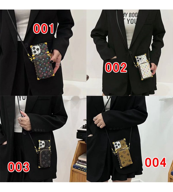 LV ルイヴィトン ブランド galaxy s23/s23plus/s23 ultraケース ins風 トランク型 ストラップ付き 革 バッグ カード収納 ギャラクシーS23プラス/S22/S21/S20スマホケース 可愛い セレブ愛用ケース ファッション経典 ビジネス メンズ