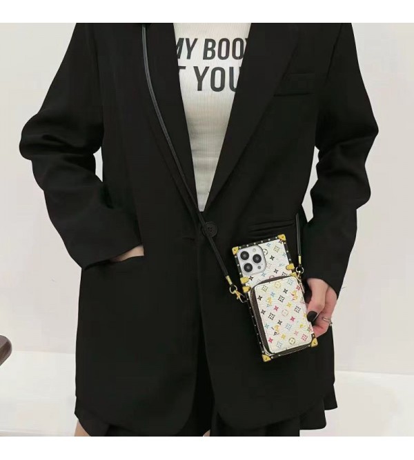 LV ルイヴィトン ブランド galaxy s23/s23plus/s23 ultraケース ins風 トランク型 ストラップ付き 革 バッグ カード収納 ギャラクシーS23プラス/S22/S21/S20スマホケース 可愛い セレブ愛用ケース ファッション経典 ビジネス メンズ