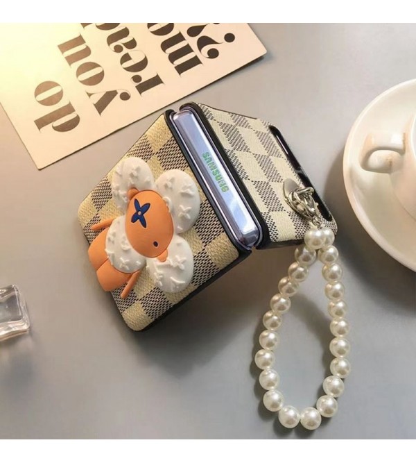 Lv ルイヴィトン折畳み式 Galaxy Z Flip 5ケース ペアお揃い女性向け ファッション セレブ愛用 ギャラクシーZフリップ5 4ケース 折りたたみ 激安個性 galaxy zケース ファッション