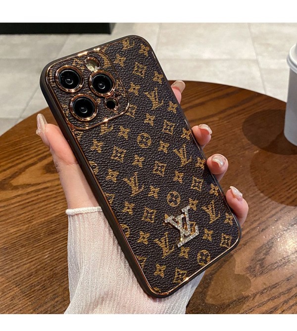 Lv ルイヴィトンアイフォン15/14 13 12プロマックス ケース かわいい モノグラム iphone 15 14 plusケース 個性ブランド アイフォン15 8/7 plus se3 2 14 plus ケース 韓国風