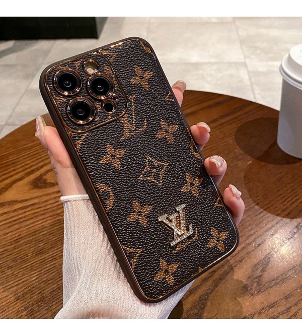 Lv ルイヴィトンアイフォン15/14 13 12プロマックス ケース かわいい モノグラム iphone 15 14 plusケース 個性ブランド アイフォン15 8/7 plus se3 2 14 plus ケース 韓国風