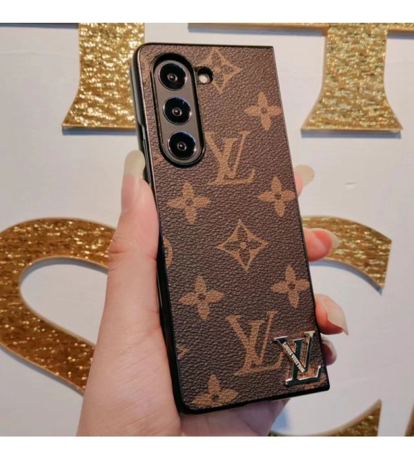 Lv ルイヴィトン ブランド galaxy z Fold5 4 3ケース かわいいファッション セレブ愛用  折りたたみ 激安 ブランド スタイルメンズ ギャラクシーZフォールド5 4 3スマホケース スマホケース 安い