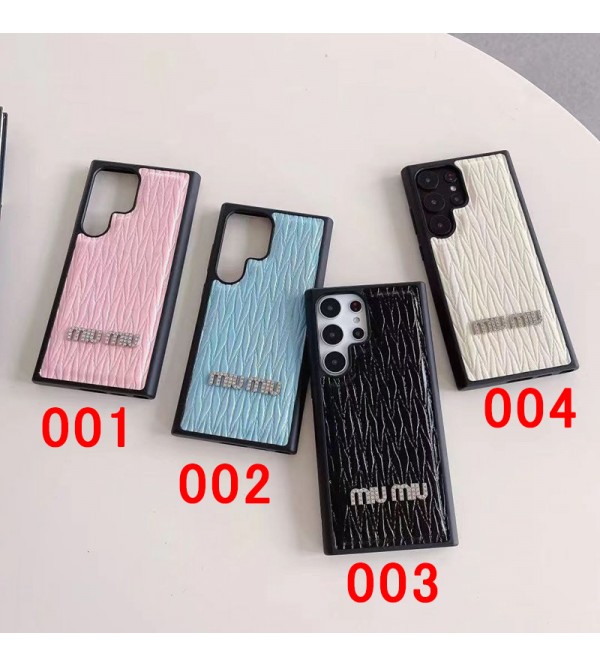 ミュウミュウ MiuMiu男女兼用 Galaxy s23 ultra iphone 14 15 plusケース ブランドギャラクシーS23 s22 s21ウルトラ カバー レディース バッグ型 ブランドギャラクシーS23プラス s22 s21 plus ケース ファッションブランドGalaxy A54 5Gケース 韓国風