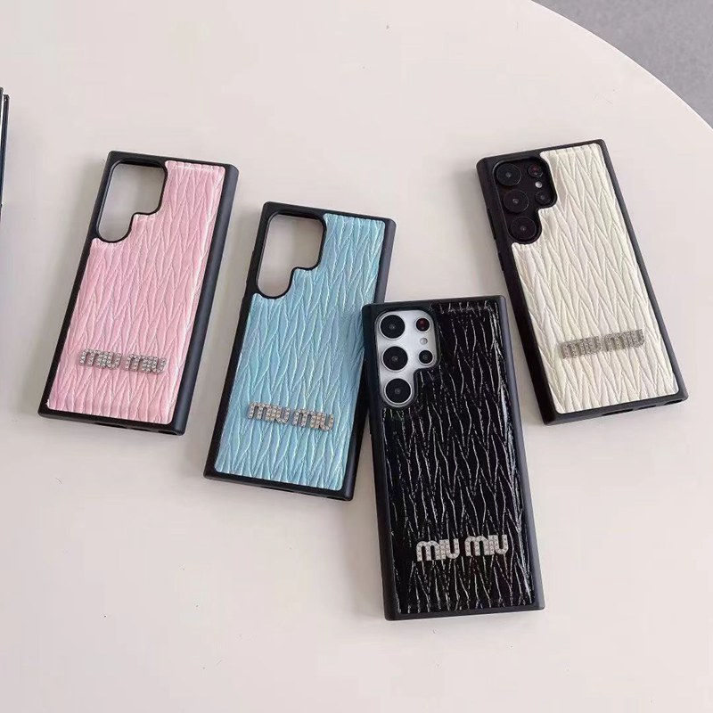 ミュウミュウ MiuMiu男女兼用 Galaxy s23 ultra iphone 14 15 plusケース ブランドギャラクシーS23 s22 s21ウルトラ カバー レディース バッグ型 ブランドギャラクシーS23プラス s22 s21 plus ケース ファッションブランドGalaxy A54 5Gケース 韓国風