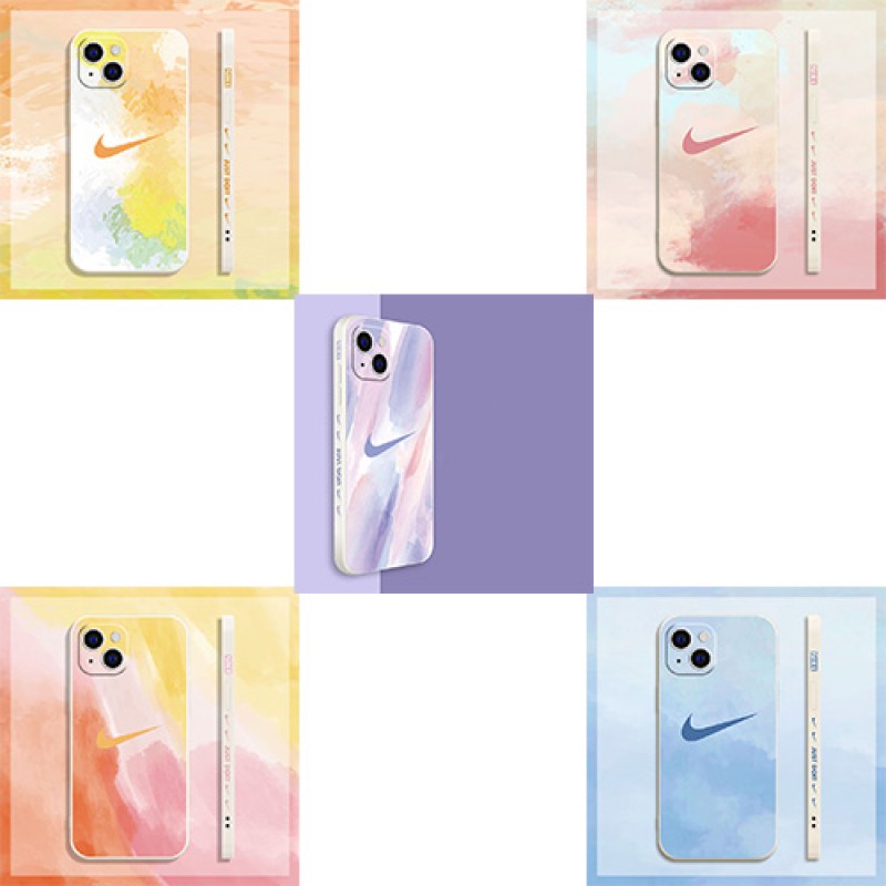 Nike ナイキ ブランド iphone 13 mini/13 pro/13 pro maxケース 韓国風 ビジネス 絵画 シリコン ジャケット型 アイフォン13/12 pro/12 pro max/x/xs/xrケース おまけつき 大人気 メンズ レディース 