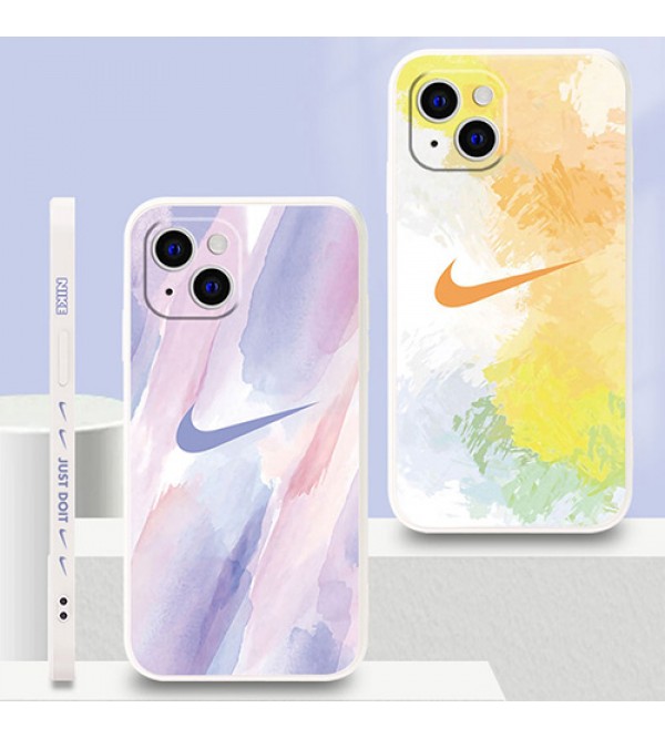 Nike ナイキ ブランド iphone 13 mini/13 pro/13 pro maxケース 韓国風 ビジネス 絵画 シリコン ジャケット型 アイフォン13/12 pro/12 pro max/x/xs/xrケース おまけつき 大人気 メンズ レディース 