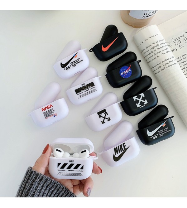 KAWS/カウズ Supreme/シュプリーム ブランド Airpods 3/pro2ケース かわいい 保護 Champion/チャンピオン Aape/エーエイプ Adidas/アディダス Jordan/ジョーダン Off-White/オフホワイト エアーポッズ プロ2/3/2/1ケース ピカチュウ ナイキ/NIKE カラビナ付き NASA MARVEL 第3/2/1世代 落下防止 大人気 メンズ レディース