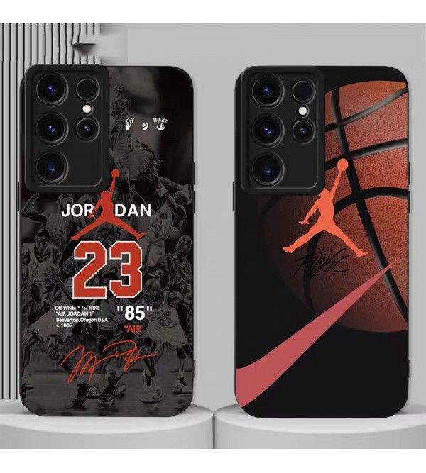 JORDAN/ジョーダン ハイブランド NIKE/ナイキ Galaxy S23/S23+/S23 Plus/S23 Ultraケース かわいい モノグラム バスケットボール柄 iPhone 14/14 Pro/14 Pro Max/13/12/11カバー ジャケット型 ギャラクシーS23/S23プラス/S23ウルトラ スマホケース 大人気 メンズ レディース