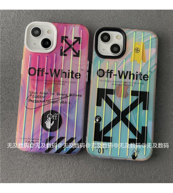 OFF-WHITE オフホワイト NIKE ナイキ ハイブランド iphone 14/14 pro/14 pro max/14 plusケース モノグラム ジャケット型 スーツケース型 カラー 四角保護 アイフォン14/13/12/11カバー ファッション メンズ レディーズ