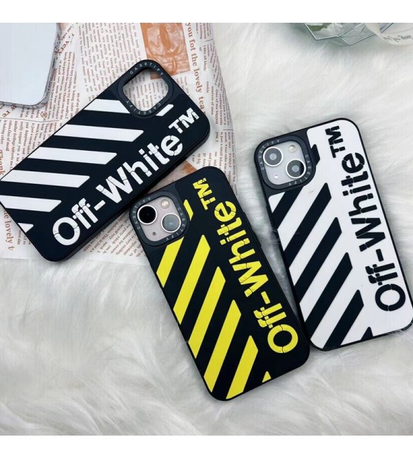 Off-White オフホワイト ブランド iphone14/14pro/14 pro max/14 plusケース オシャレ モノグラム 矢印柄 ジャケット型 シリコン アイフォン14/14プロ/14プロマックス/14プラス/se3/13/12/11/x/8/7カバー ファッション メンズ レディース