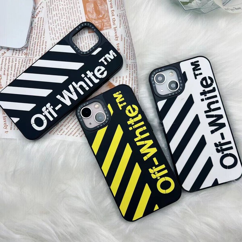 Off-White オフホワイト ブランド iphone14/14pro/14 pro max/14 plusケース オシャレ モノグラム 矢印柄 ジャケット型 シリコン アイフォン14/14プロ/14プロマックス/14プラス/se3/13/12/11/x/8/7カバー ファッション メンズ レディース