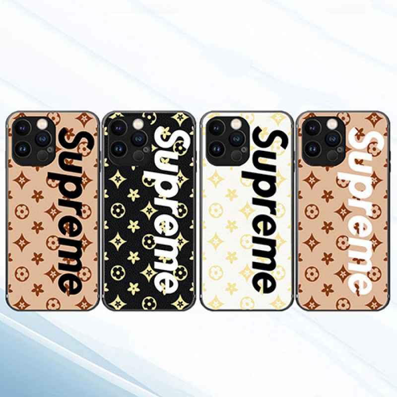 lv/ルイヴィトン シュプリーム/supreme コンボ ブランド iphone 13 pro/13 pro max/13 miniケース 個性 モノグラム チェーン付き アイフォン13/12/11/x/xr/xs/se2/8/7カバー ジャケット型 潮流 韓国風 メンズ レディーズ