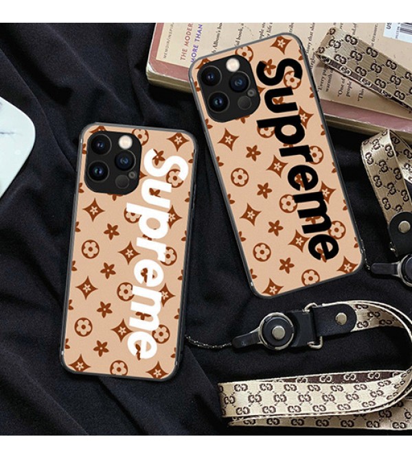 lv/ルイヴィトン シュプリーム/supreme コンボ ブランド iphone 13 pro/13 pro max/13 miniケース 個性 モノグラム チェーン付き アイフォン13/12/11/x/xr/xs/se2/8/7カバー ジャケット型 潮流 韓国風 メンズ レディーズ