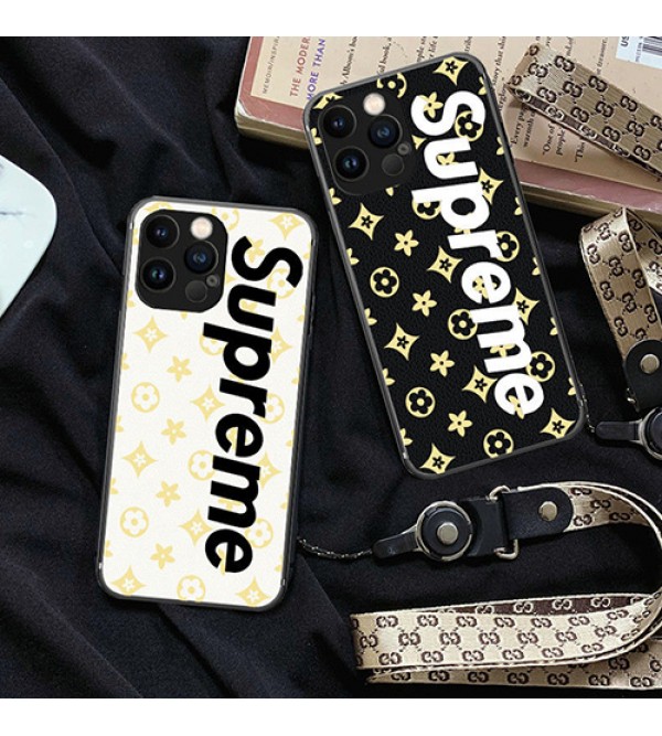 lv/ルイヴィトン シュプリーム/supreme コンボ ブランド iphone 13 pro/13 pro max/13 miniケース 個性 モノグラム チェーン付き アイフォン13/12/11/x/xr/xs/se2/8/7カバー ジャケット型 潮流 韓国風 メンズ レディーズ