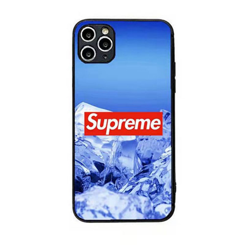 SUPREME ハイブランド iphone14/14 pro/14 pro max/14 plus/13 miniケース 氷河柄 シュプリーム 全機種対応 モノグラム ジャケット型 アイフォン14/13/12/11/xr/xs/x/8/7スマホケース ファッション ペアお揃い 経典 大人気 メンズ レディース