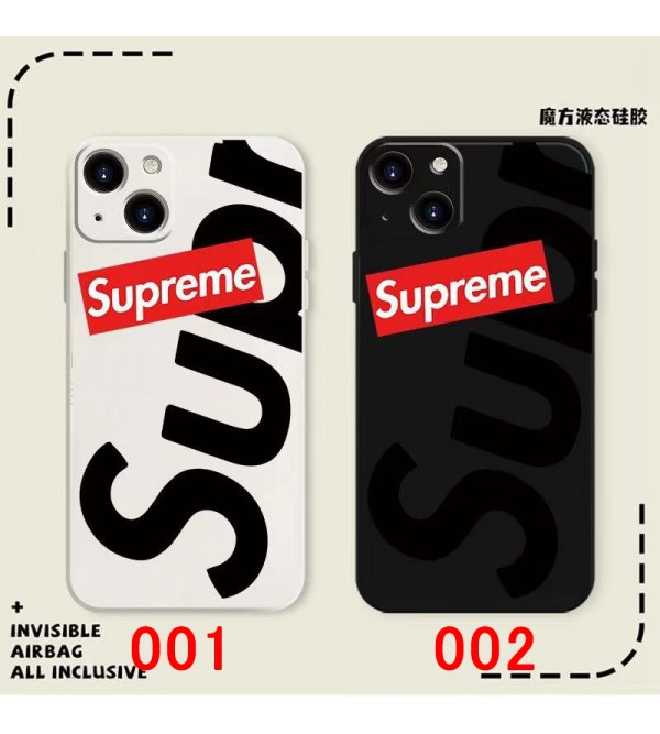 Supreme シュプリーム女性向け iphone15pro max xr xs max 8/7 plusケース ガラス型 モノグラム iphone 15 14 plusケース 個性 アイフォン15 14 13 スマホケース インスタ風