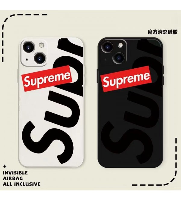 Supreme シュプリーム女性向け iphone15pro max xr xs max 8/7 plusケース ガラス型 モノグラム iphone 15 14 plusケース 個性 アイフォン15 14 13 スマホケース インスタ風