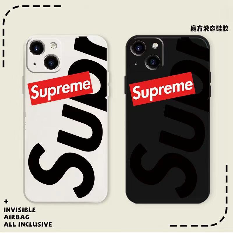 Supreme シュプリーム女性向け iphone15pro max xr xs max 8/7 plusケース ガラス型 モノグラム iphone 15 14 plusケース 個性 アイフォン15 14 13 スマホケース インスタ風