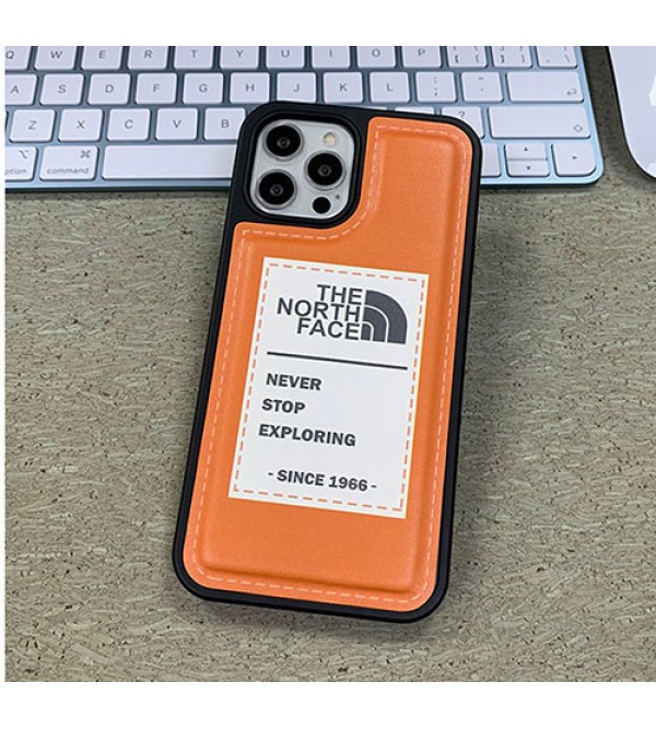 ザノースフェイス ブランド iphone 13 pro/13 pro max/13 miniケース かわいい The North Face レザー風 THE NORTH FACE 保護 アイフォン13/12／11／X／XS／XRカバー メンス レデイース