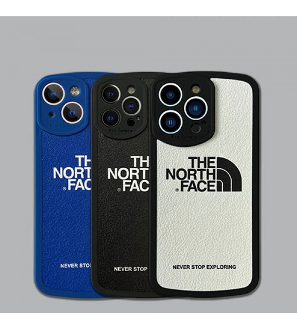 ザ.ノース.フェイス ブランド iphone se第3世代/13/13 pro/13 pro maxケース 可愛い モノグラム THE NORTH FACE ジャケット型 シンプル 黒白青 アイフォンSE3/13/12/11/x/xr/xs/8/7ケース 大人気 メンズ レディーズ