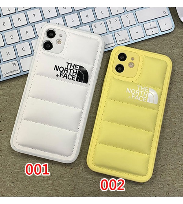 THE NORTH FACE ザ.ノース.フェイス ブランド iphone 15/15 pro/15 pro max/14 plusケース 芸能人愛用 オシャレ ダウンジャケット型 レザー アイフォン14/13/12/11/x/xs/xr/8/7カバー ファッション メンス レデイース