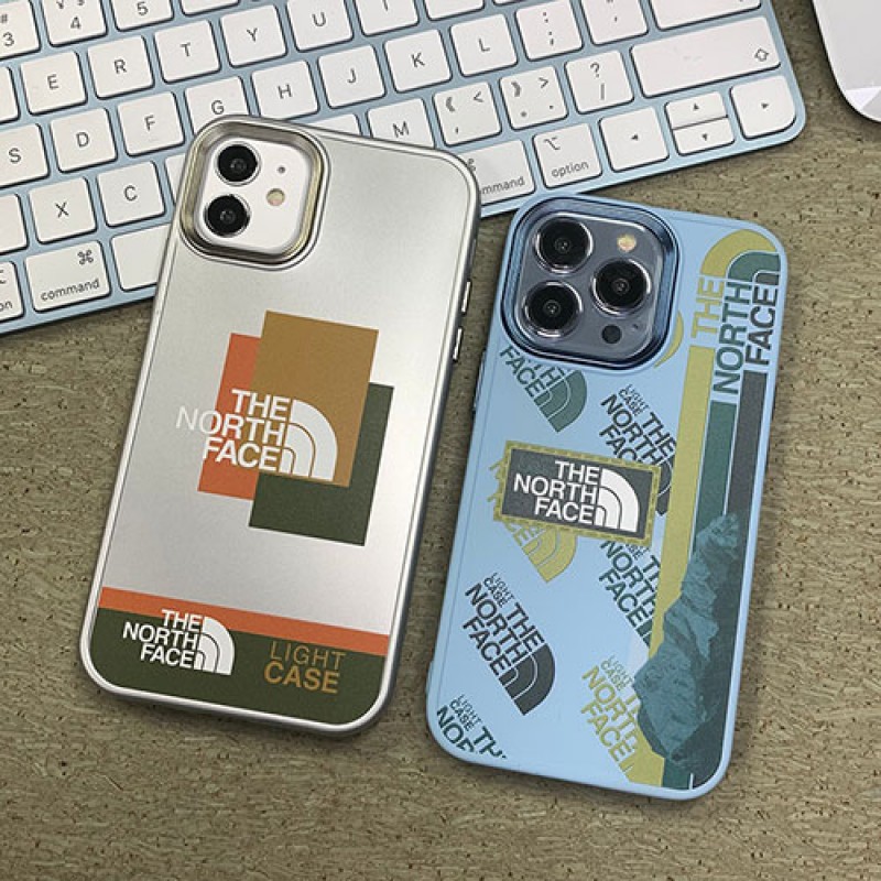 The North Face/ザ.ノース.フェイス ブランド iphone 13 pro/13 pro max/13ケース モノグラム 可愛い メッキ  耐衝撃 芸能人愛用 保護ケースアイフォン13/12/11/X/XS/XSR/8+/7+カバー メンズ レディーズ 