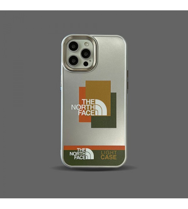 The North Face/ザ.ノース.フェイス ブランド iphone 13 pro/13 pro max/13ケース モノグラム 可愛い メッキ  耐衝撃 芸能人愛用 保護ケースアイフォン13/12/11/X/XS/XSR/8+/7+カバー メンズ レディーズ 