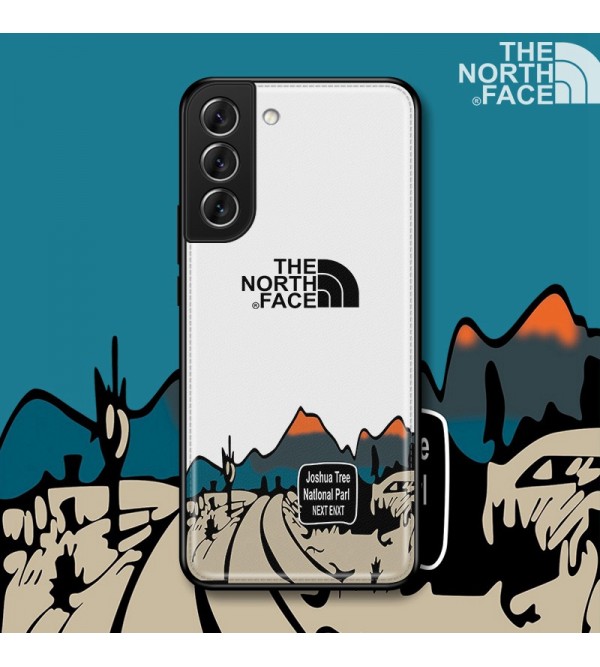 THE NORTH FACE ザ・ノース・フェイス ブランド iPhone 14/14 Pro/14 Pro Max/14 Plus/se3ケース おしゃれ ジャケット型 山柄 モノグラム Galaxy S22/s22+/s22 ultraカバー ファッション メンズ レディース