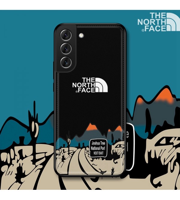THE NORTH FACE ザ・ノース・フェイス ブランド iPhone 14/14 Pro/14 Pro Max/14 Plus/se3ケース おしゃれ ジャケット型 山柄 モノグラム Galaxy S22/s22+/s22 ultraカバー ファッション メンズ レディース