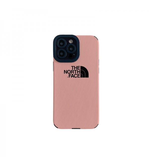 The North Face ザ・ノース・フェイス ハイブランド iphone 14/14 pro/14 pro maxケース かわいい コードゥロイ柄 モノグラム 全面保護 ピンク色 アイフォン14/13/12/11/x/xs/xr/8+/7+カバー ジャケット型 メンズ レディース