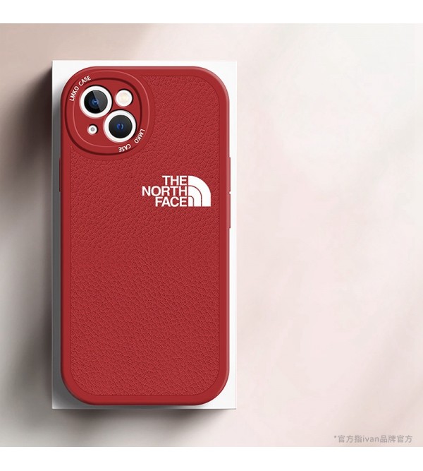 THE NORTH FACE ザ・ノース・フェイス ハイブランド iphone 14/14 pro/14 pro max/14 plusケース モノグラム レザー風 セレブ愛用 ジャケット型 保護 アイフォン14/13/12/11/X/XS/XRカバー ファッション メンス レデイース